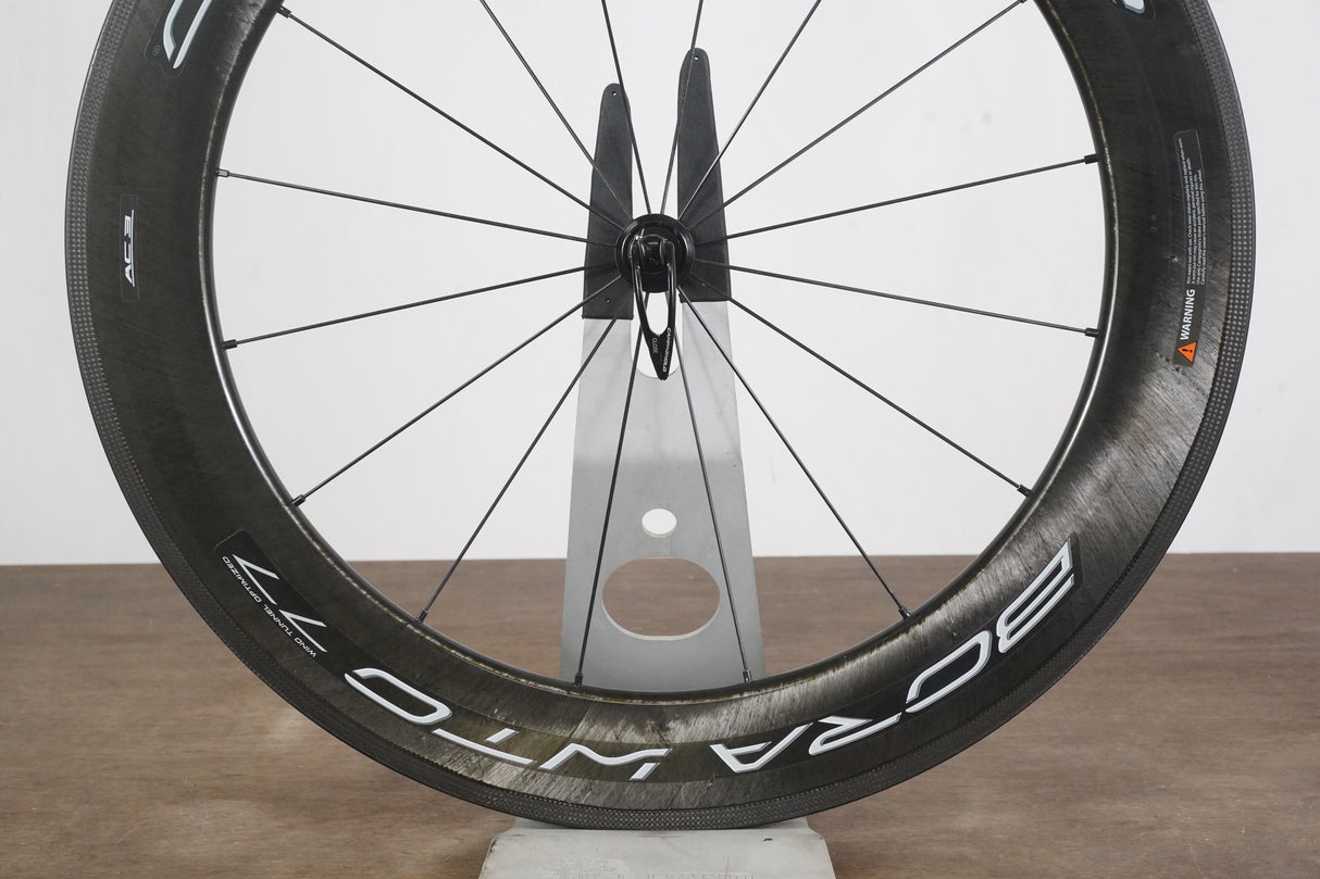 FRONT Campagnolo Bora WTO 77 Carbon Tubeless Clincher Rim Brake Wheel