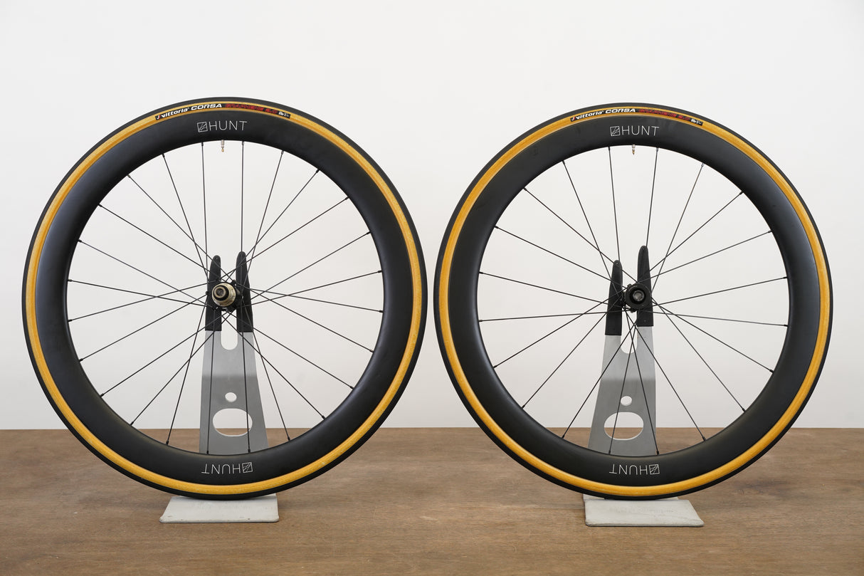 Hunt 50 Carbon Tubeless Clincher Disc Brake Wheelset SRAM XDR 12 Speed
