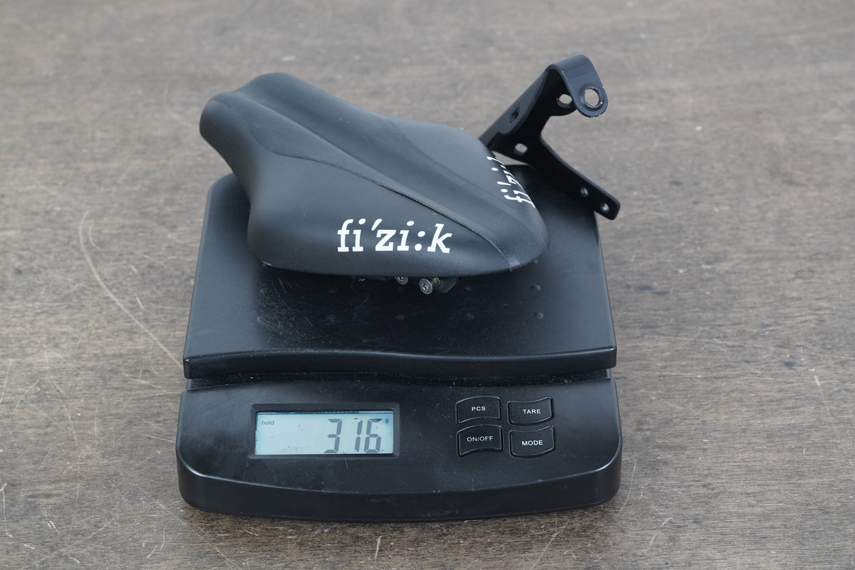 135mm (Regular) Fizik Transiro Mistica Kium Rail TT Triathlon Saddle + Mount 316g