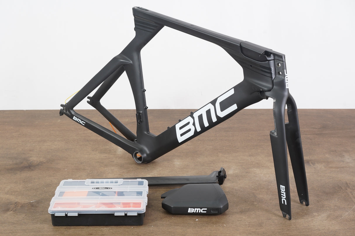 NEW 2019 M-L BMC Timemachine TM01 Rim Team FRS Frameset CBN-WHT-BLK