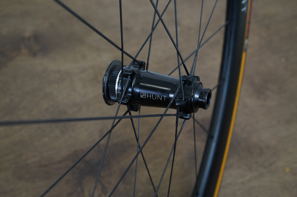 Hunt 50 Carbon Tubeless Clincher Disc Brake Wheelset SRAM XDR 12 Speed