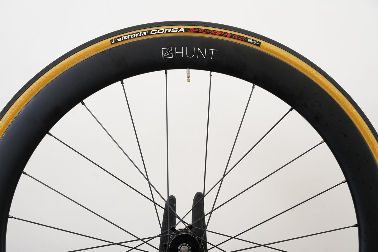 Hunt 50 Carbon Tubeless Clincher Disc Brake Wheelset SRAM XDR 12 Speed