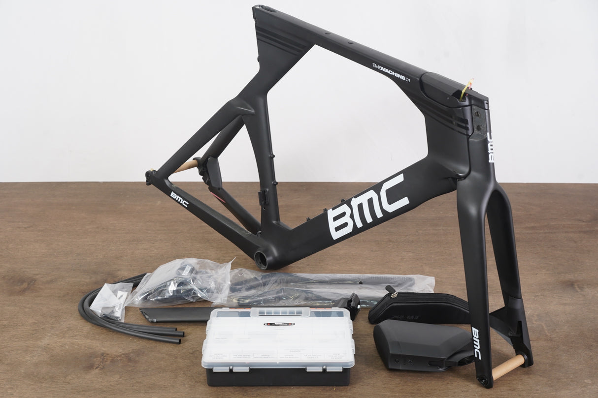 NEW 2020 L (Large) BMC Timemachine TM01 FRS Disc FRS Frameset CBN-WHT-BLK