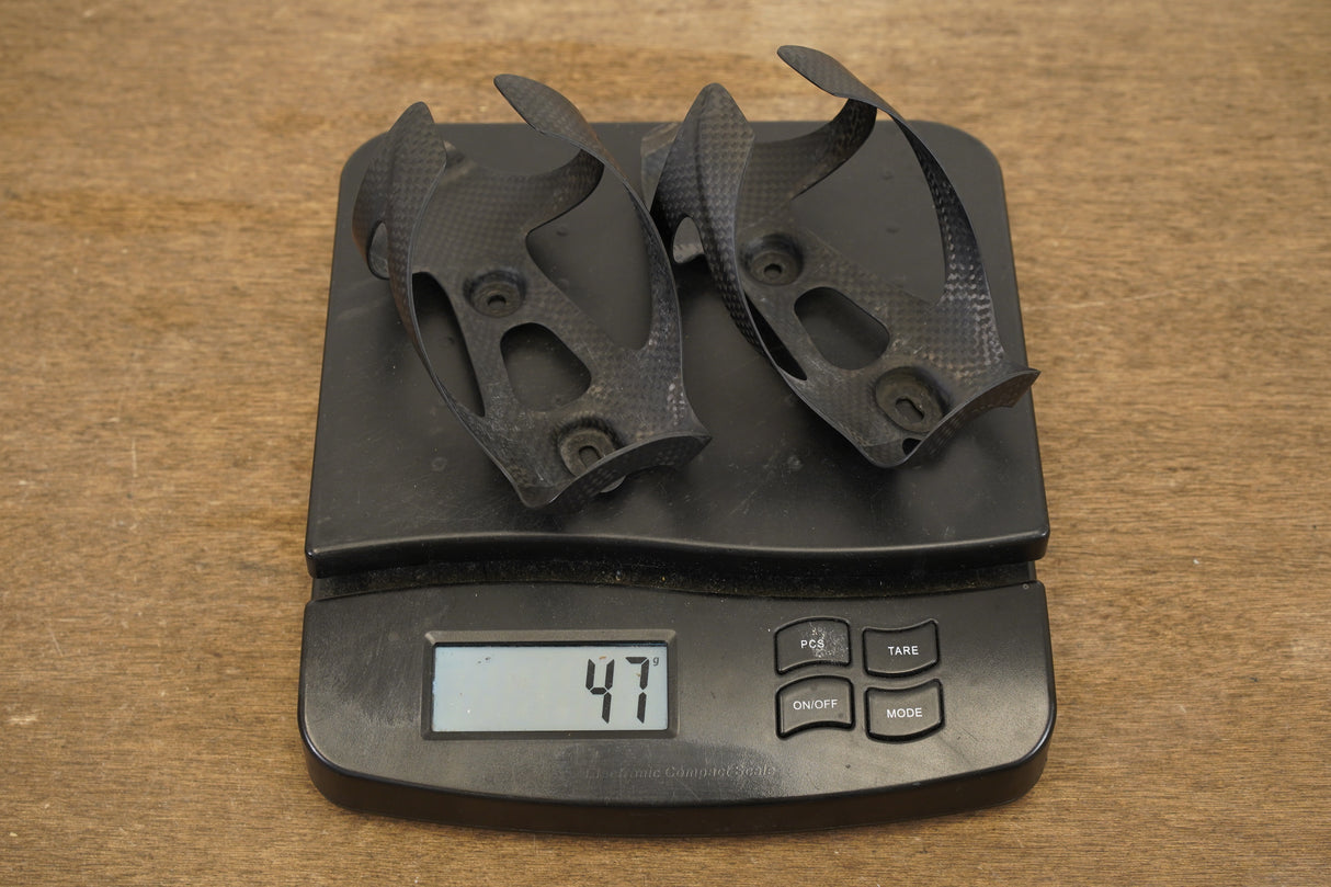 (2) Carbon Water Bottle Cages 47g