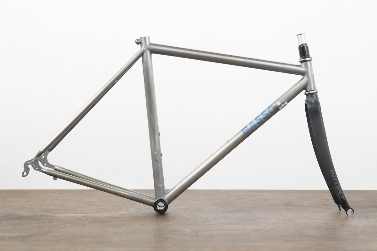 Vintage 52cm Basso Ritchey Titanium Rim Brake Road Frameset
