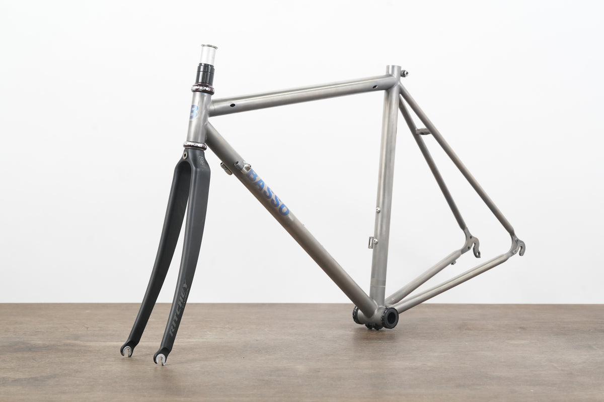 Vintage 52cm Basso Ritchey Titanium Rim Brake Road Frameset