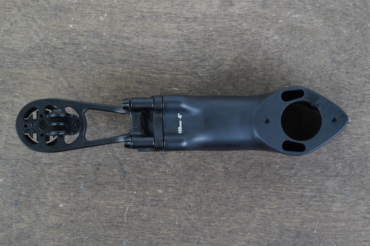 Pinarello Most Tiger TiCR 100mm ±8 Degree Carbon Stem + Mount 190g 1 1/8" 31.8mm