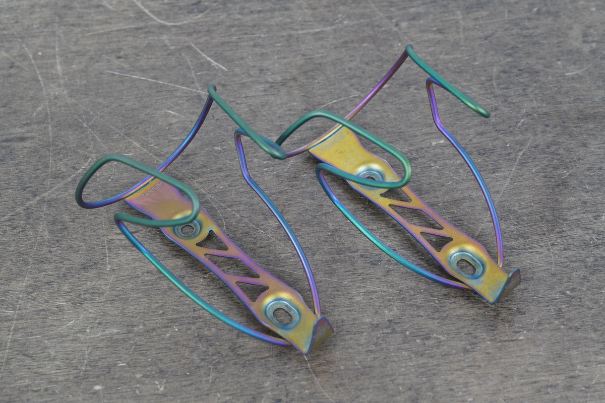 (2) Supacaz TiFly Titanium Water Bottle Cages 58g