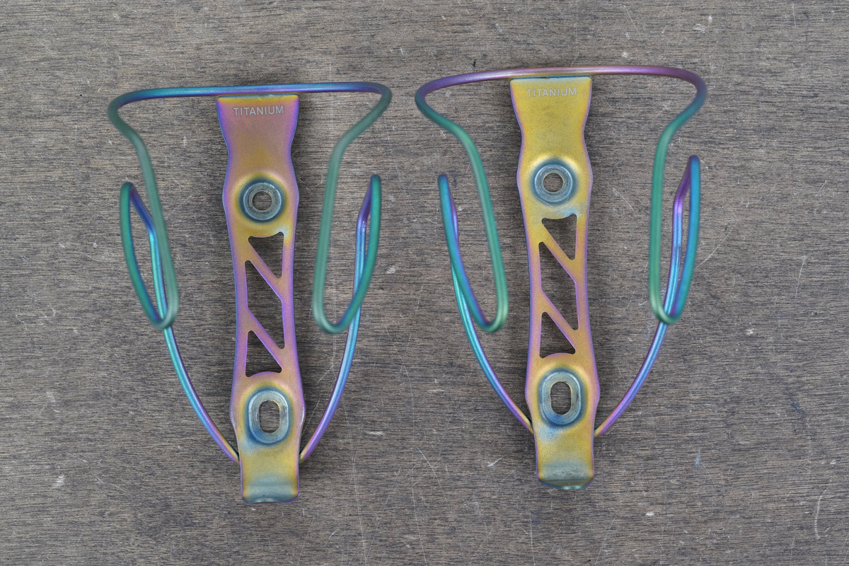 (2) Supacaz TiFly Titanium Water Bottle Cages 58g