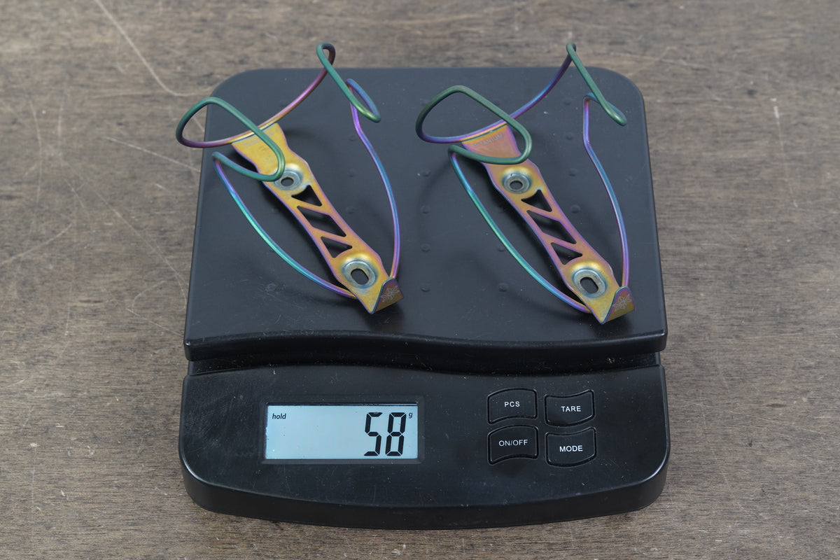 (2) Supacaz TiFly Titanium Water Bottle Cages 58g