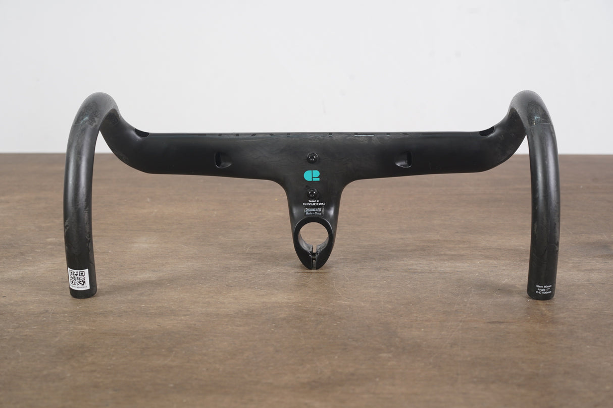 40cm 80mm -7 Chapter2 Mana2 Carbon Integrated Barstem Handlebar 1 1/8"