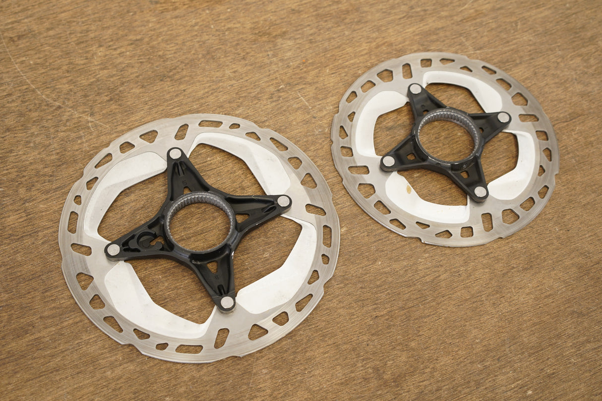 (2) 160mm/140mm Shimano XT RT-MT800 Center Lock Disc Brake Road CX MTB Rotors