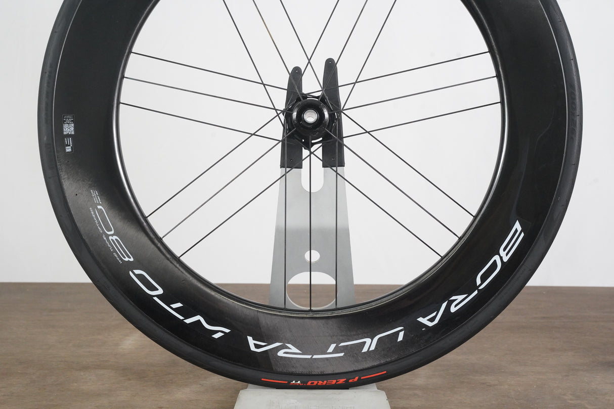 FRONT Campagnolo Bora Ultra WTO 80 Carbon Tubeless Clincher Disc Brake Wheel