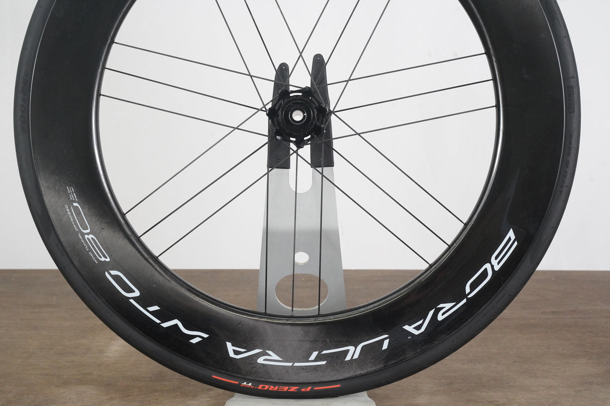 FRONT Campagnolo Bora Ultra WTO 80 Carbon Tubeless Clincher Disc Brake Wheel