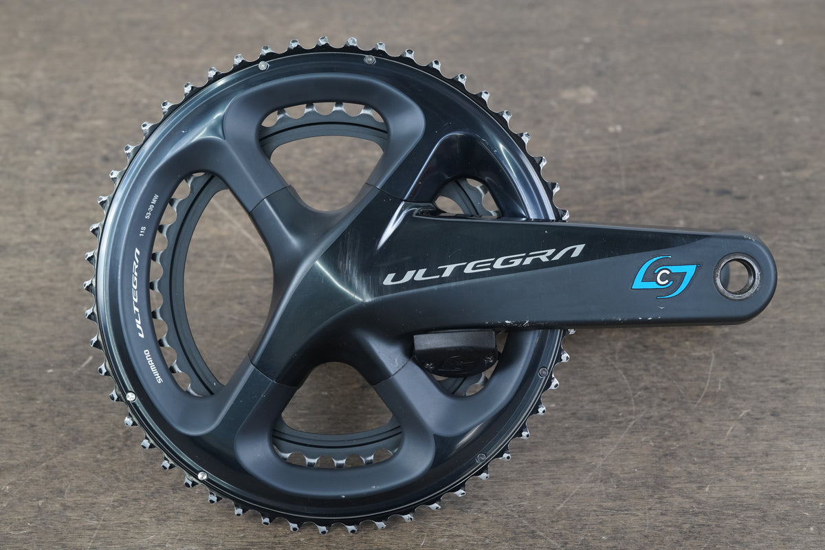 172.5mm 53/39T Shimano Ultegra FC-R8000 Stages Dual Power Meter Crankset 8000