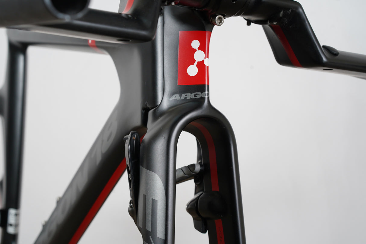 XS Argon 18 E-118 Carbon Rim Brake TT Triathlon Frameset + Cockpit