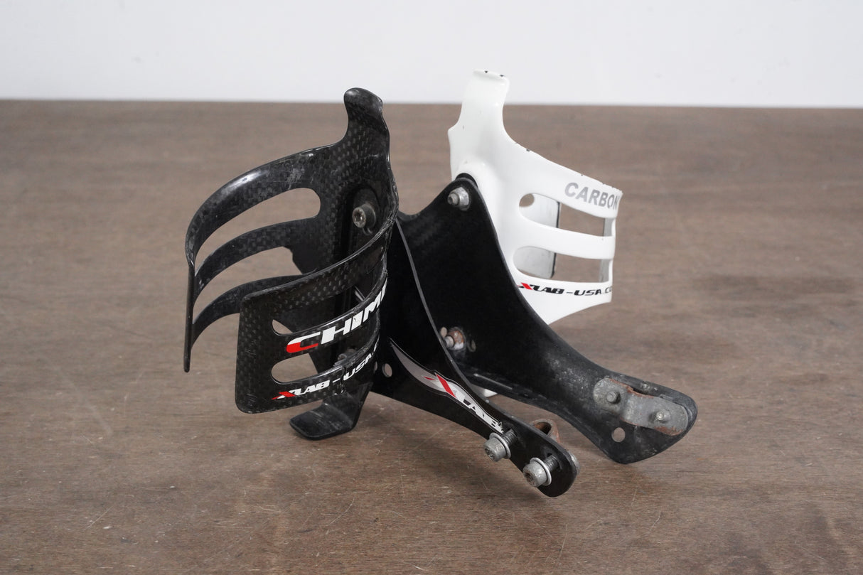 XLAB Carbon Wing 400i Water Bottle Cage Mount + *Damaged* Chimp Bottle Cages