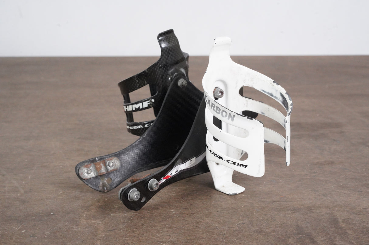 XLAB Carbon Wing 400i Water Bottle Cage Mount + *Damaged* Chimp Bottle Cages
