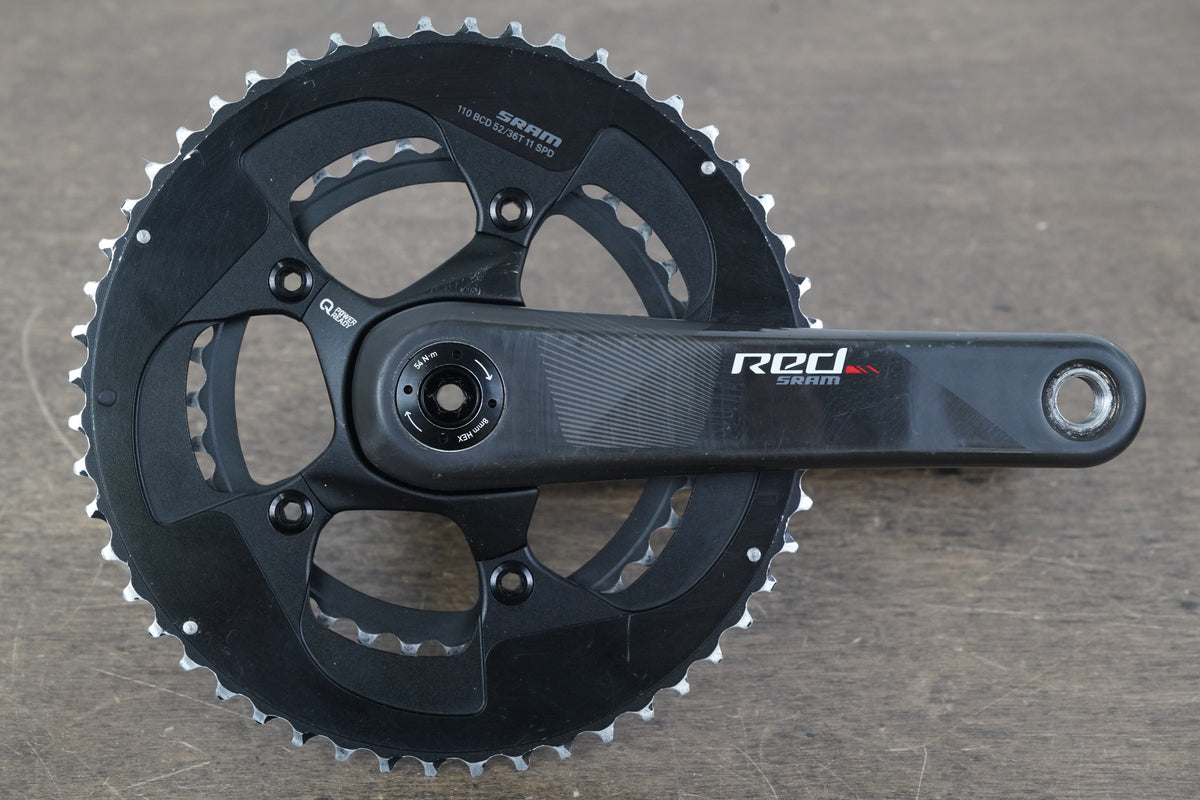 172.5mm 52/36T BB30 SRAM Red 22 Carbon Road Crankset 660g