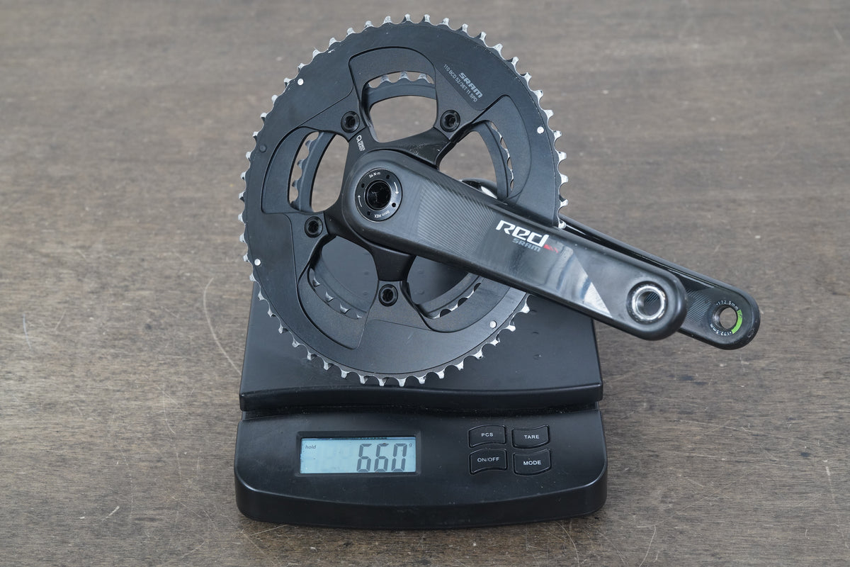 172.5mm 52/36T BB30 SRAM Red 22 Carbon Road Crankset 660g