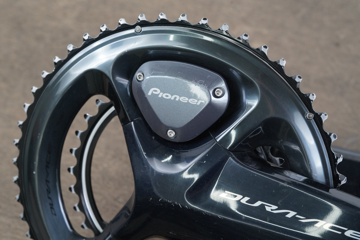 172.5mm 52/36T Shimano Dura Ace FC-R9100 Pioneer Dual Power Meter Crankset
