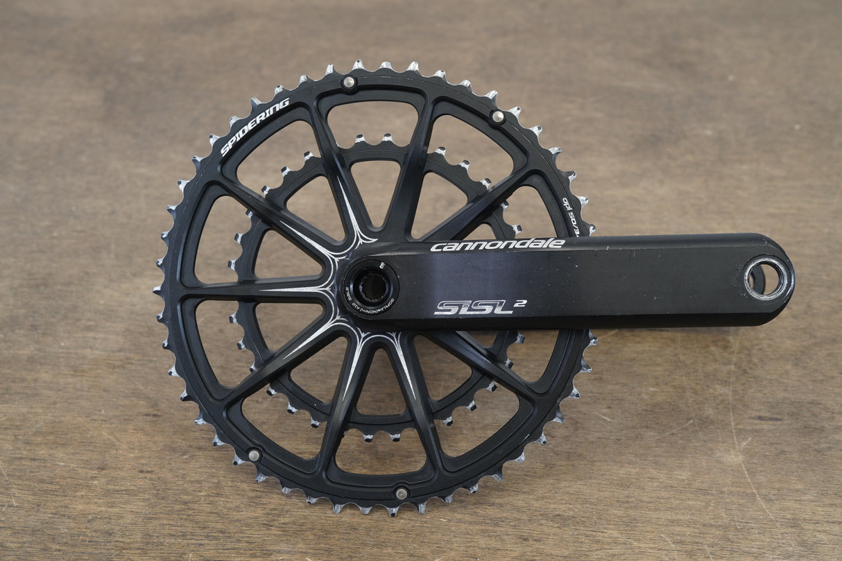 170mm 50/34T BB30 Cannondale SiSL2 Spidering Hollowgram Road Crankset 499g