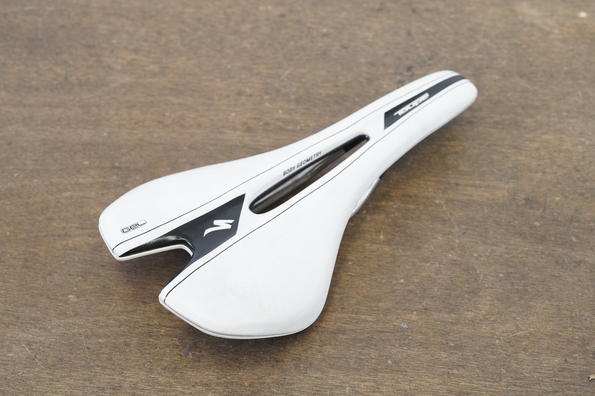 143mm Specialized Toupe Gel Expert Titanium Rail Road Saddle 217g