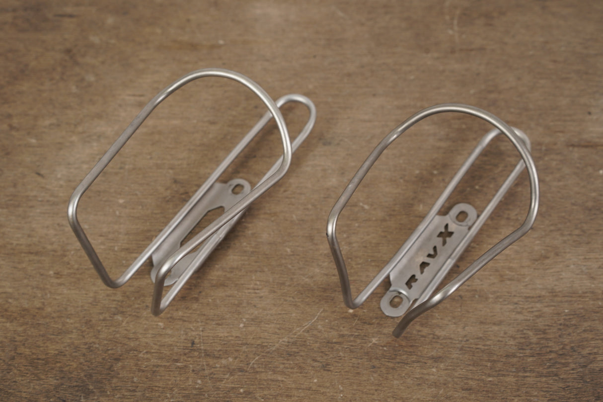 (2) RAVX/Blackburn Titanium Water Bottle Cages 88g