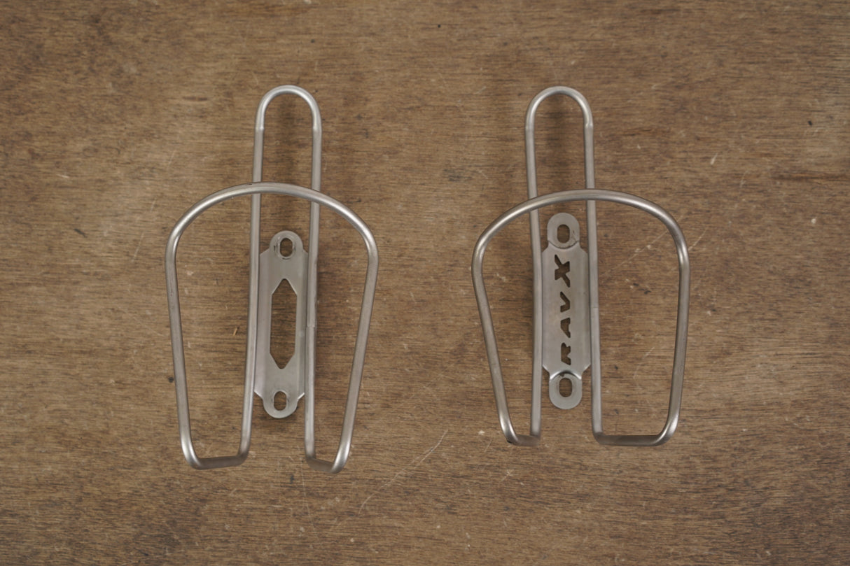 (2) RAVX/Blackburn Titanium Water Bottle Cages 88g