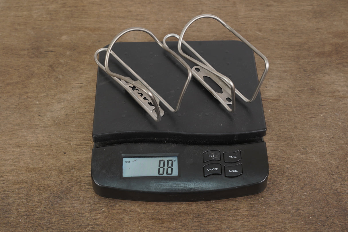 (2) RAVX/Blackburn Titanium Water Bottle Cages 88g
