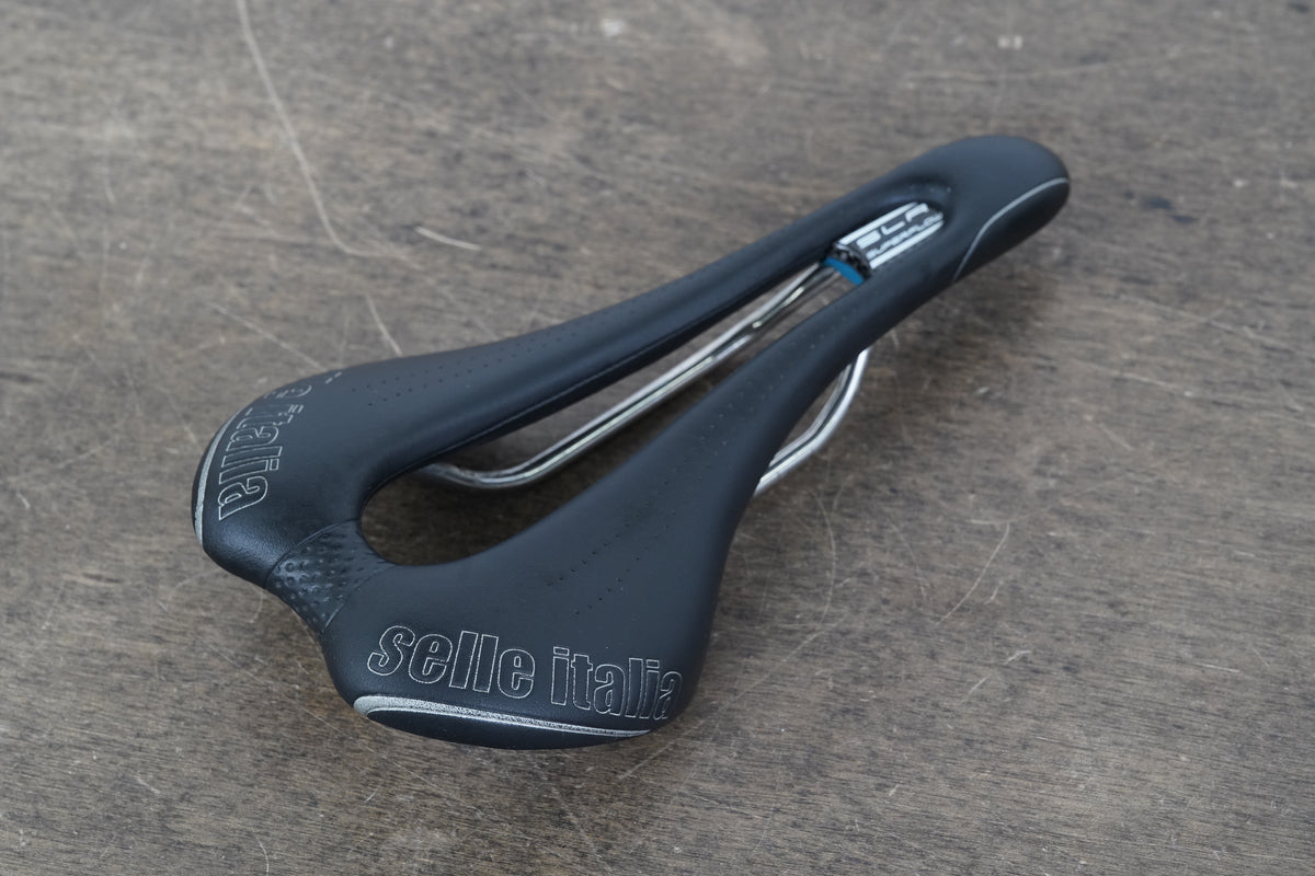 142mm Selle Italia SLR Superflow Titanium Rail Road Saddle 184g