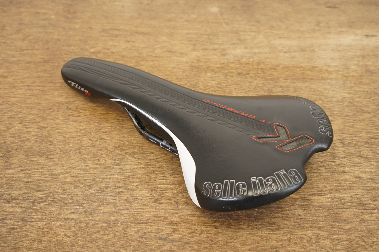 145mm Selle Italia Flite K Kit Carbonio Carbon Rail Road Saddle 176g