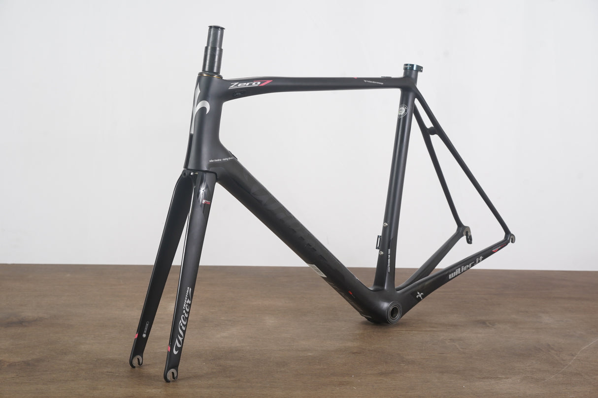 L (Large) Wilier Triestina Zero 7 Carbon Rim Brake Road Frameset Zero.7