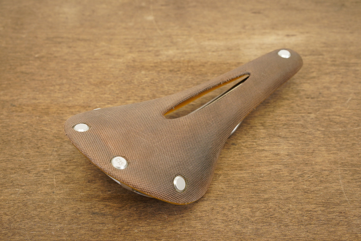 155mm Brooks C15 Cambium Carved Steel Rail Road Saddle 410g