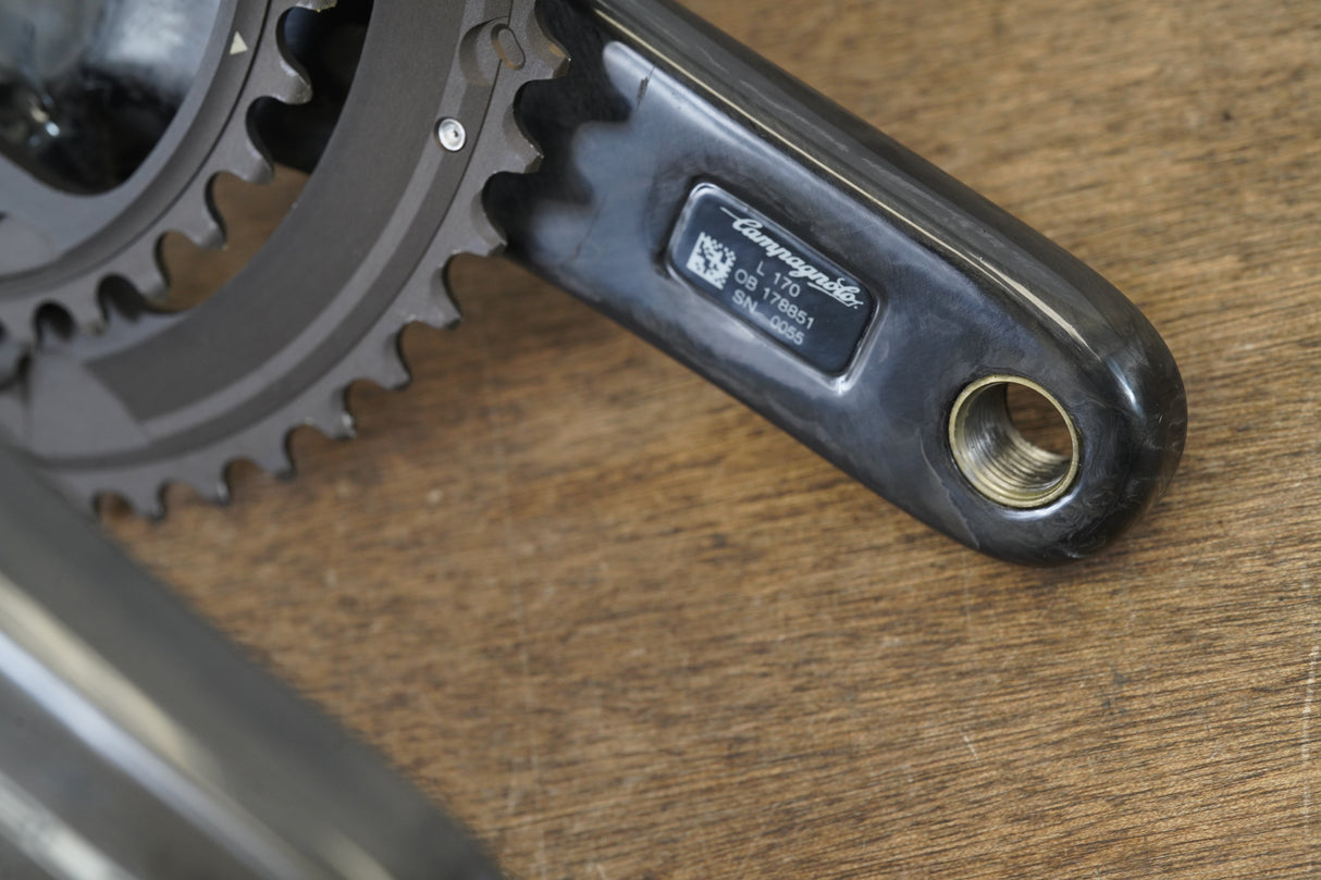 170mm 53/39T Campagnolo Super Record 11 Speed Carbon Crankset 618g
