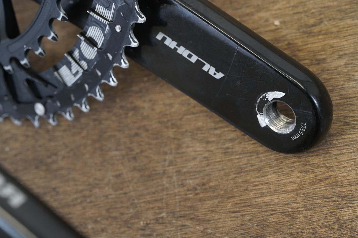 172.5mm 52/36T 30mm Rotor Aldhu Carbon Road Crankset 527g