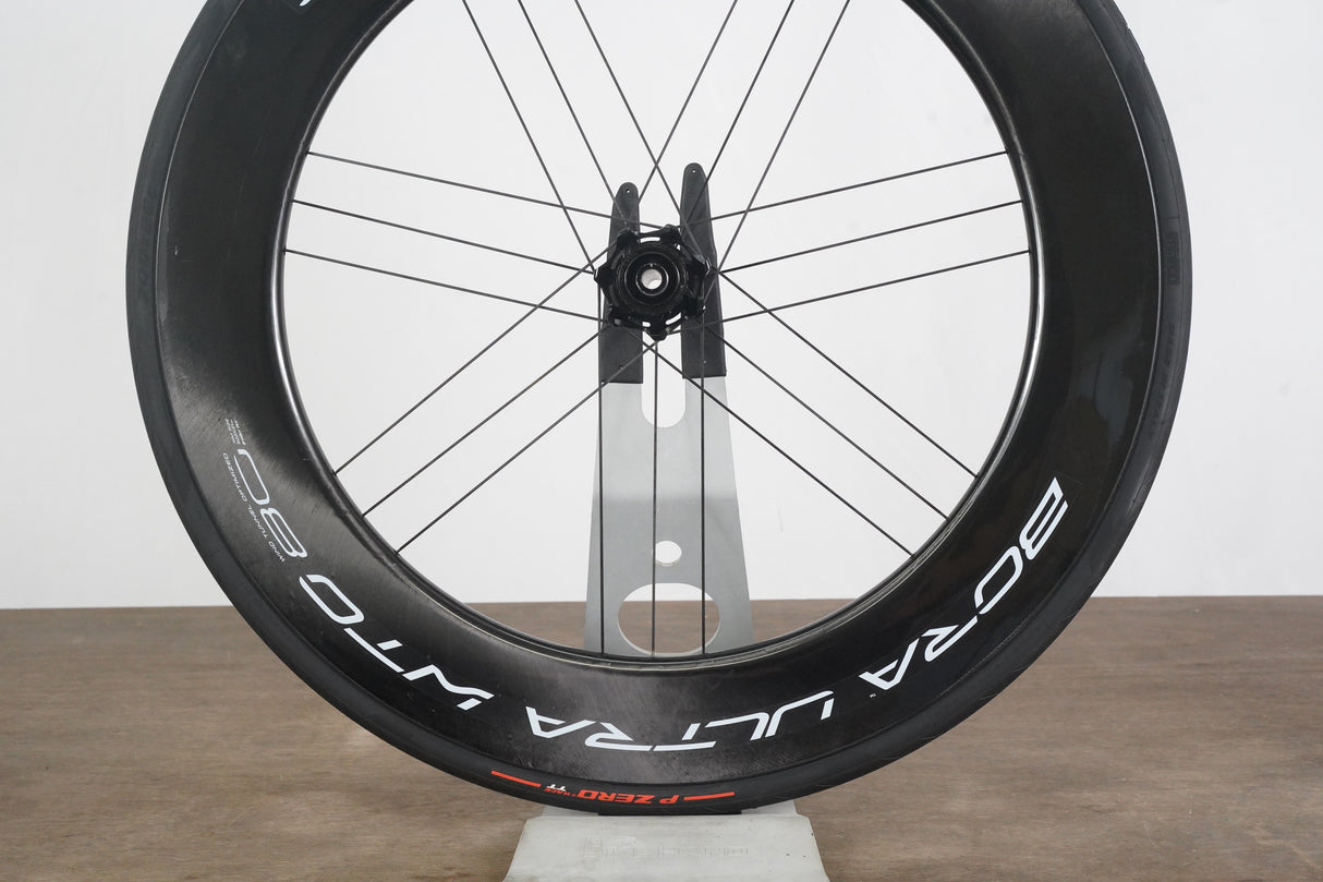 FRONT Campagnolo Bora Ultra WTO 80 Carbon Tubeless Clincher Disc Brake Wheel