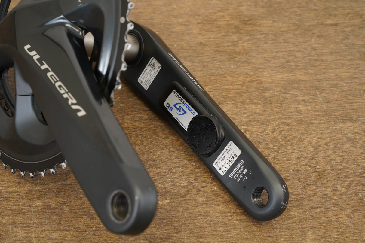 170mm 52/36T Shimano Ultegra FC-R8000 Stages Power Meter Crankset 8000