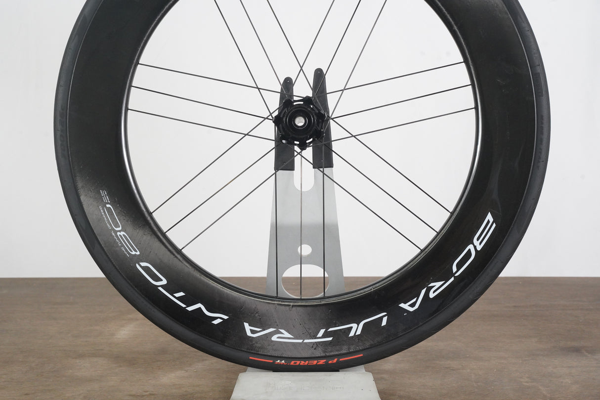 FRONT Campagnolo Bora Ultra WTO 80 Carbon Tubeless Clincher Disc Brake Wheel