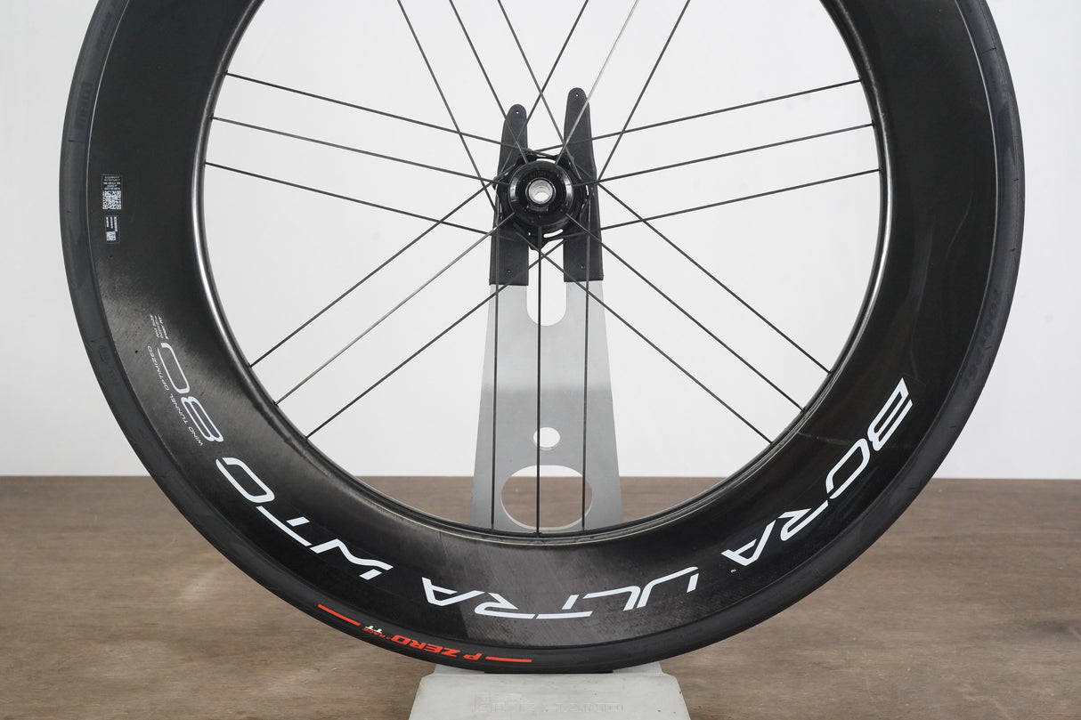 FRONT Campagnolo Bora Ultra WTO 80 Carbon Tubeless Clincher Disc Brake Wheel