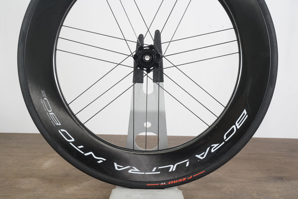 FRONT Campagnolo Bora Ultra WTO 80 Carbon Tubeless Clincher Disc Brake Wheel