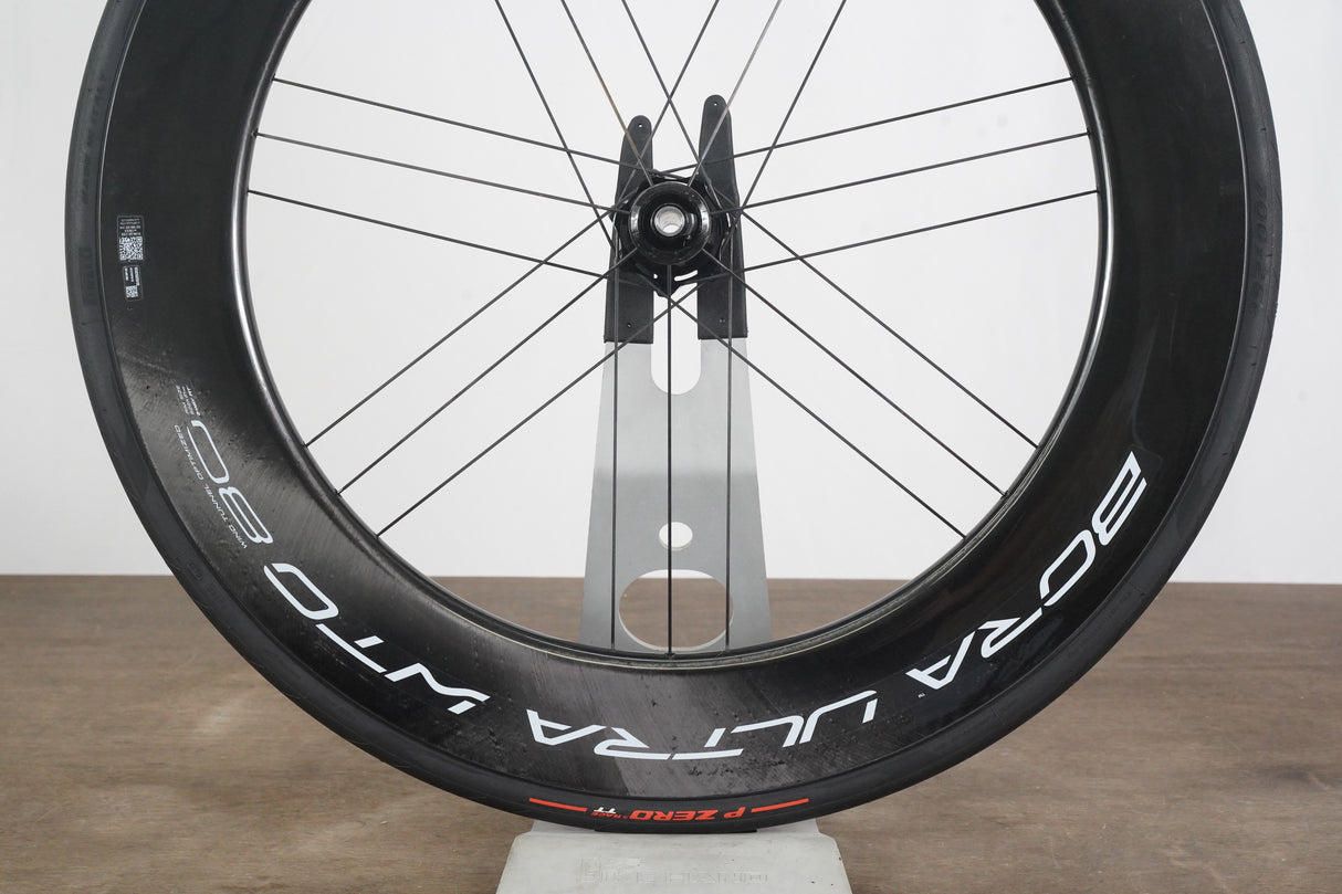 FRONT Campagnolo Bora Ultra WTO 80 Carbon Tubeless Clincher Disc Brake Wheel