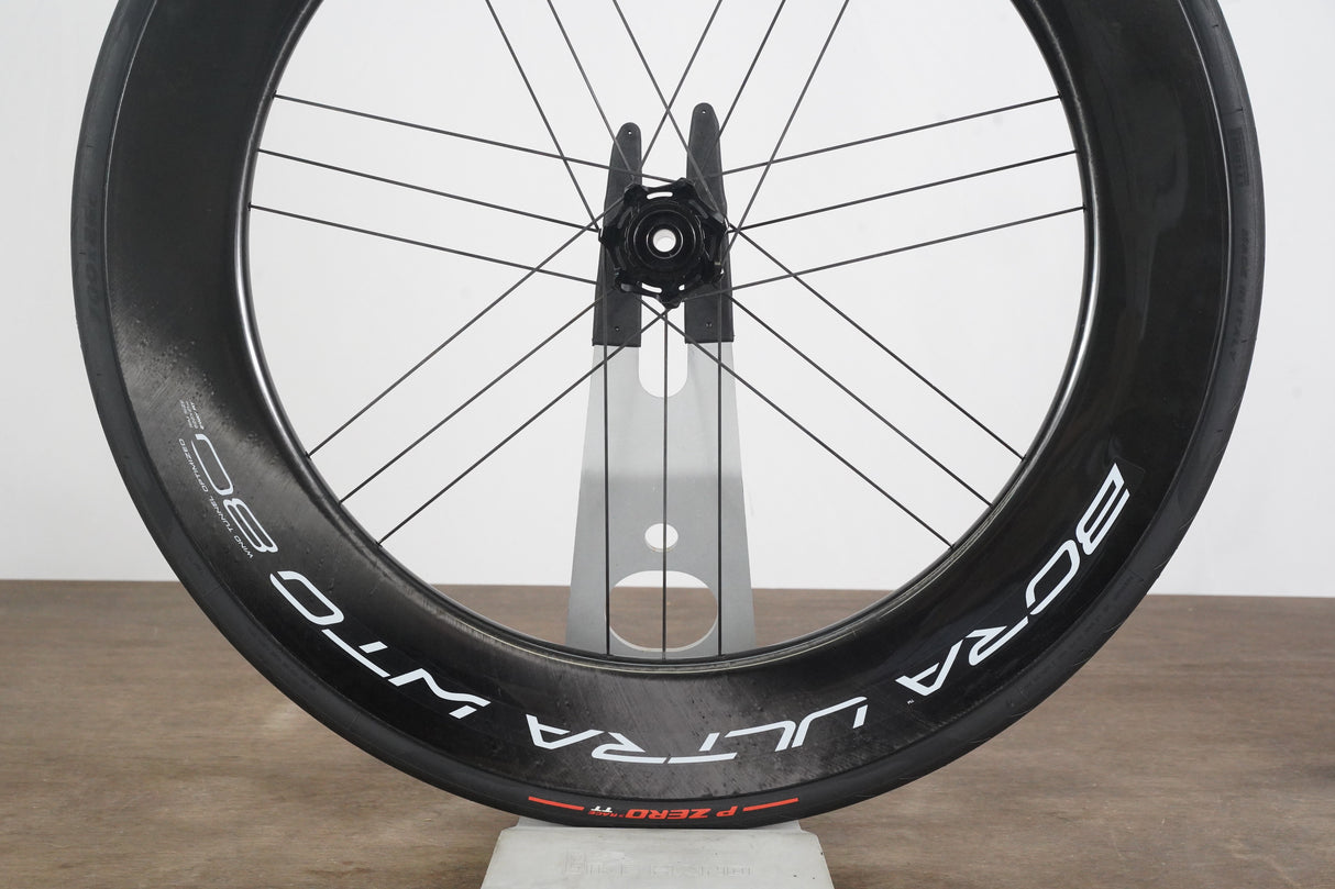 FRONT Campagnolo Bora Ultra WTO 80 Carbon Tubeless Clincher Disc Brake Wheel