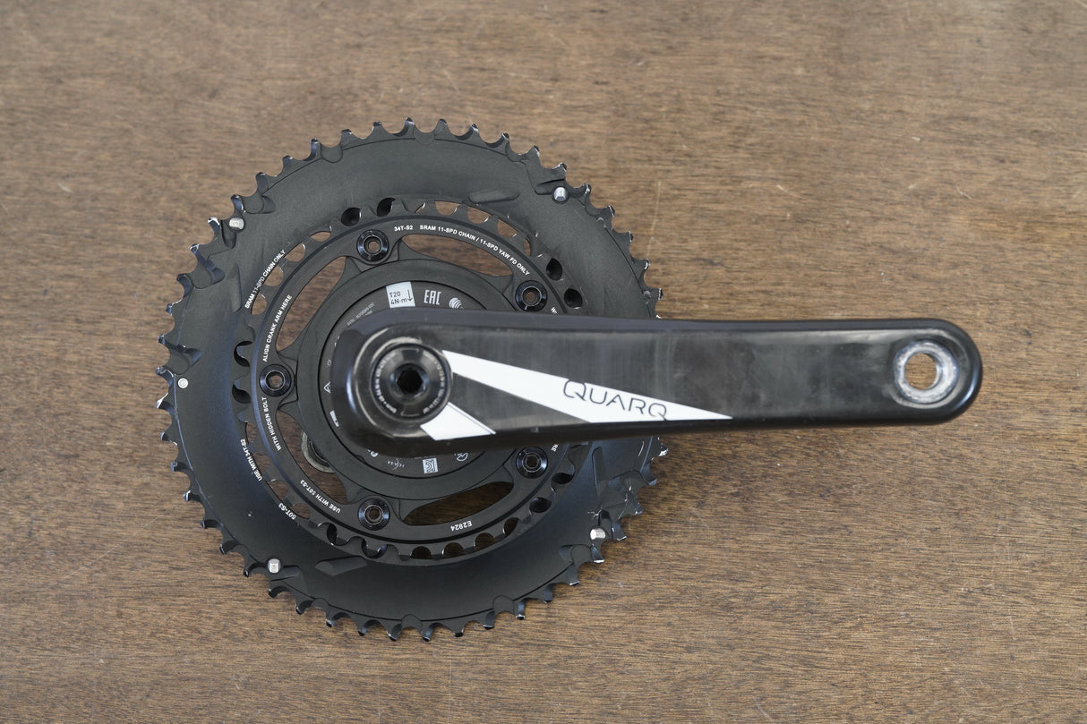 175mm 50/34T GXP Quarq DZero Power Meter Road Crankset 760g