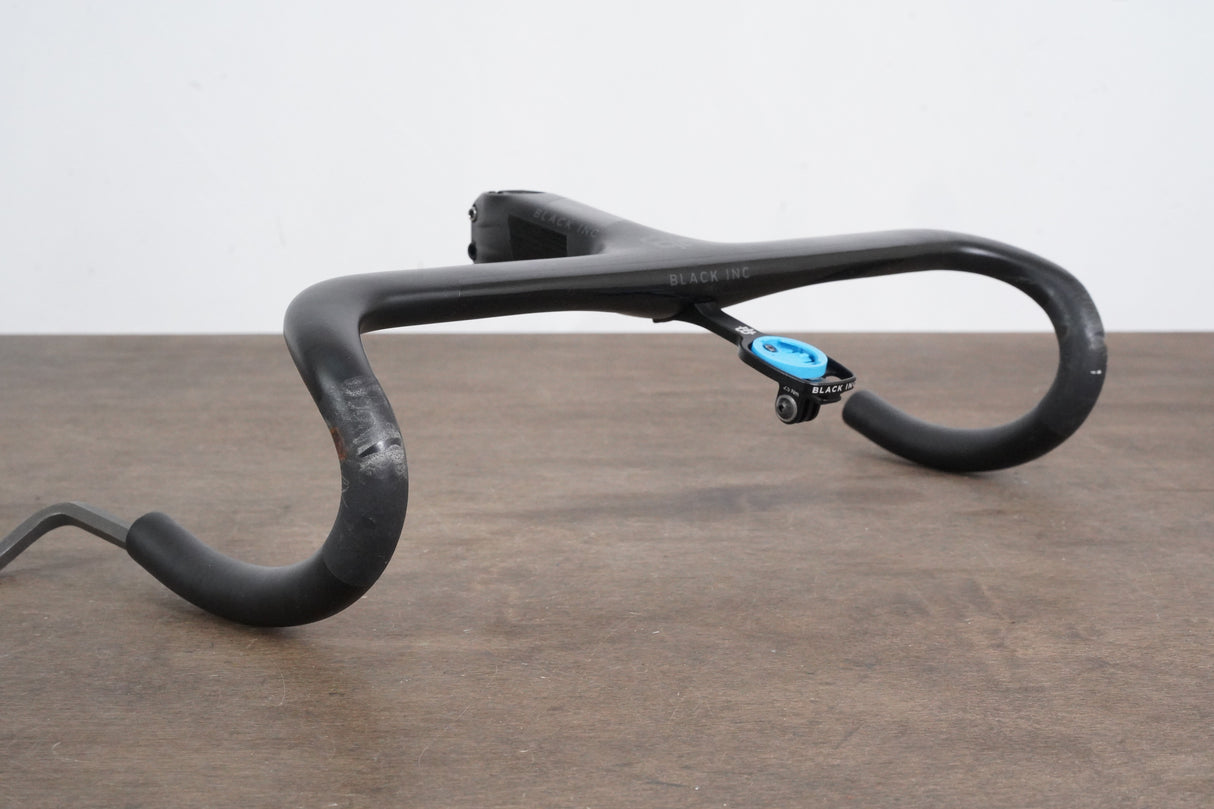 44cm 120mm -6 Degree Black Inc. Carbon Barstem Handlebar + Mount 1 1/8"