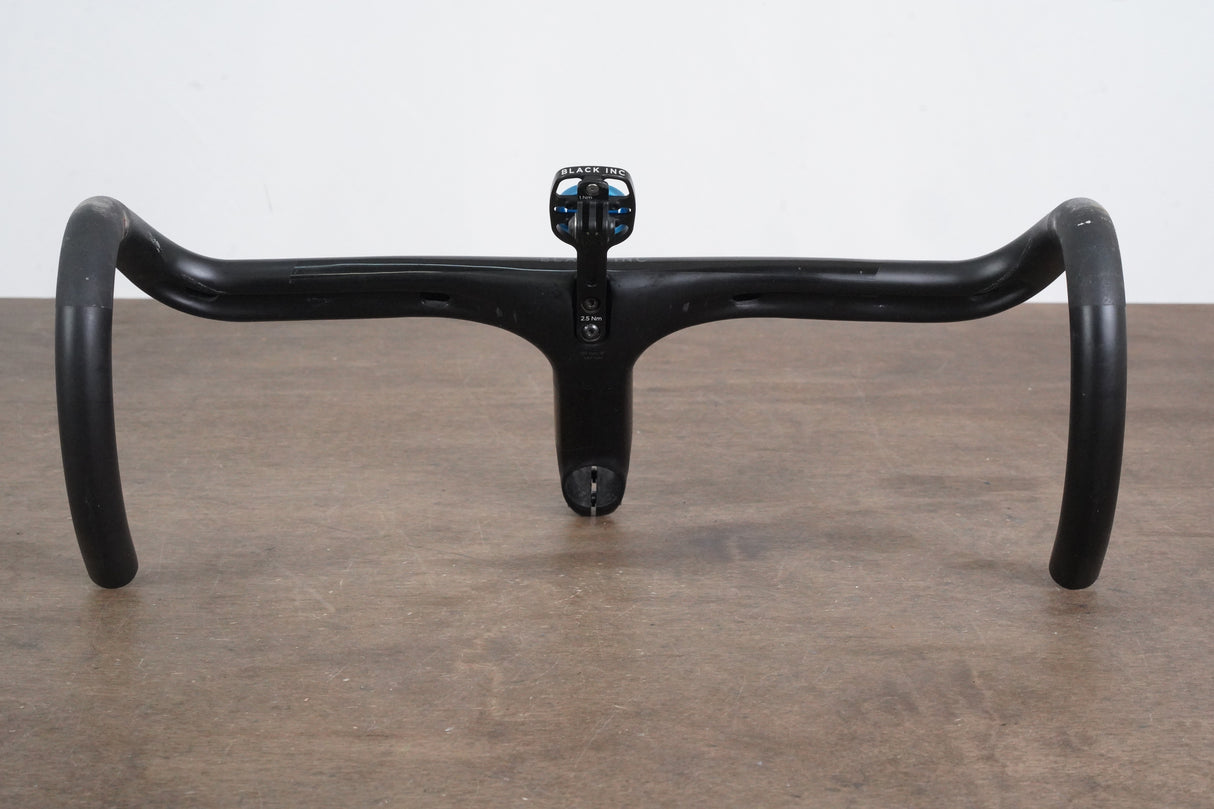 44cm 120mm -6 Degree Black Inc. Carbon Barstem Handlebar + Mount 1 1/8"