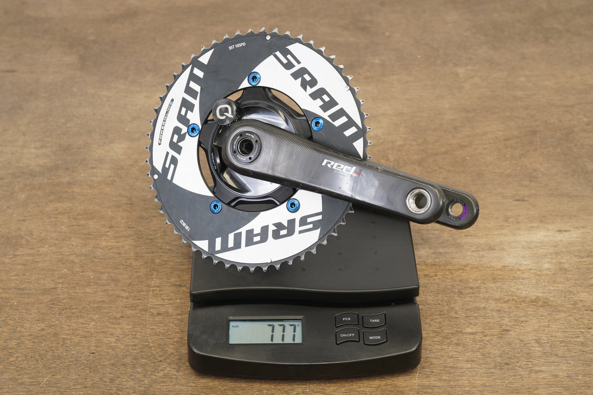 170mm 55/39T BB30 SRAM Red 22 Quarq DZero Power Meter Crankset 777g