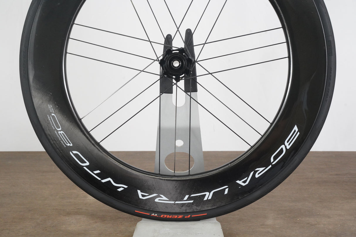 FRONT Campagnolo Bora Ultra WTO 80 Carbon Tubeless Clincher Disc Brake Wheel