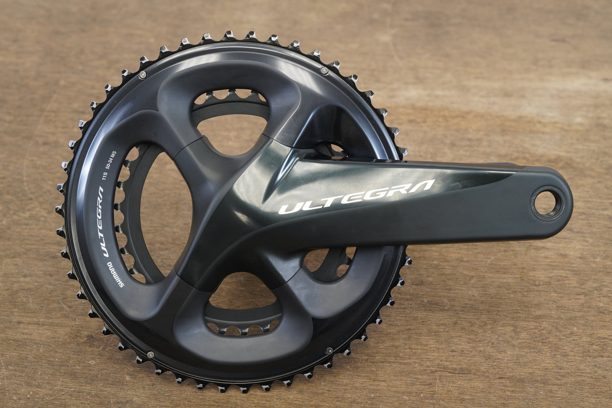 170mm 50/34T Shimano Ultegra FC-R8000 11 Speed Crankset 8000 686g