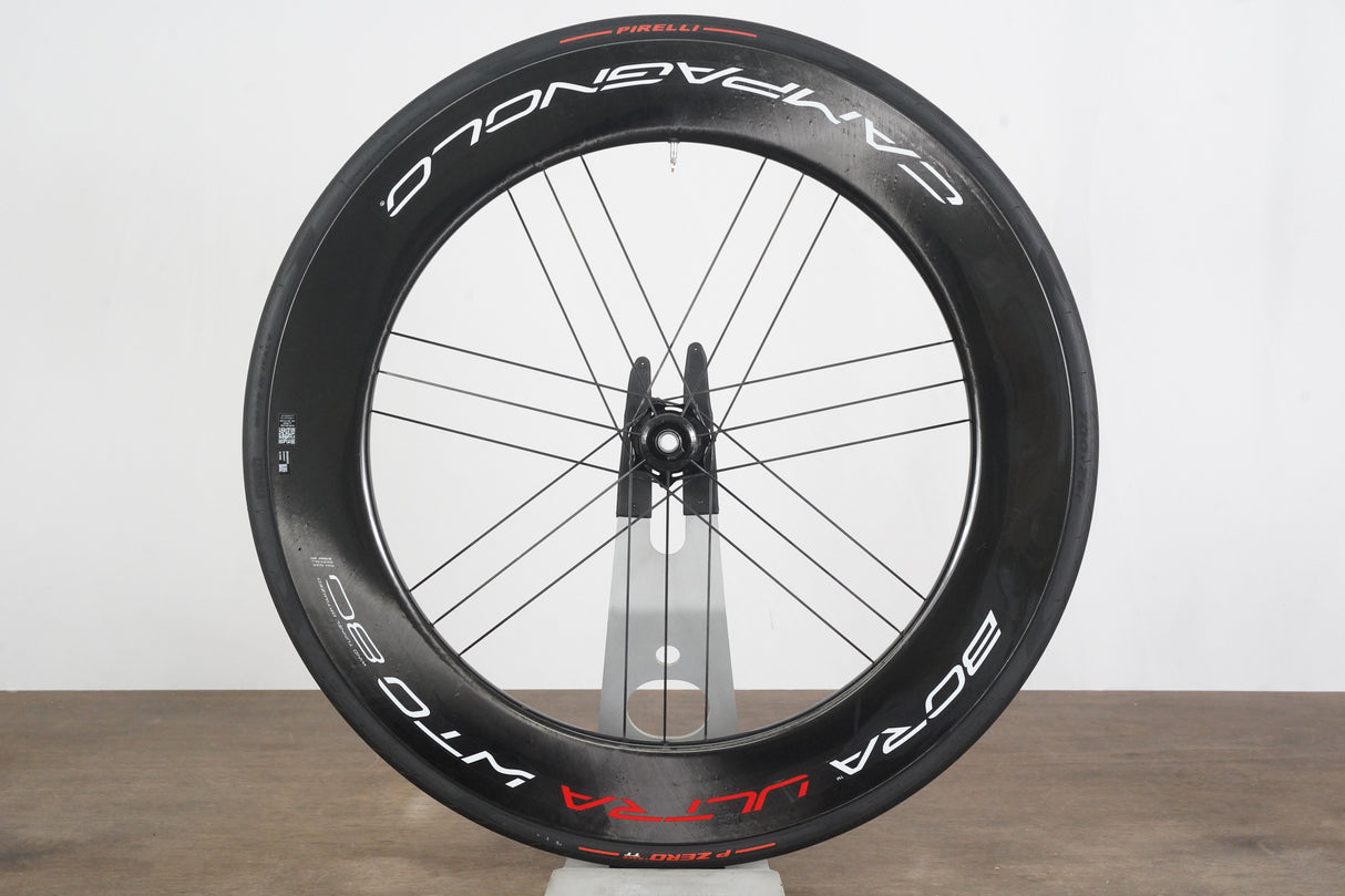 FRONT Campagnolo Bora Ultra WTO 80 Carbon Tubeless Clincher Disc Brake Wheel